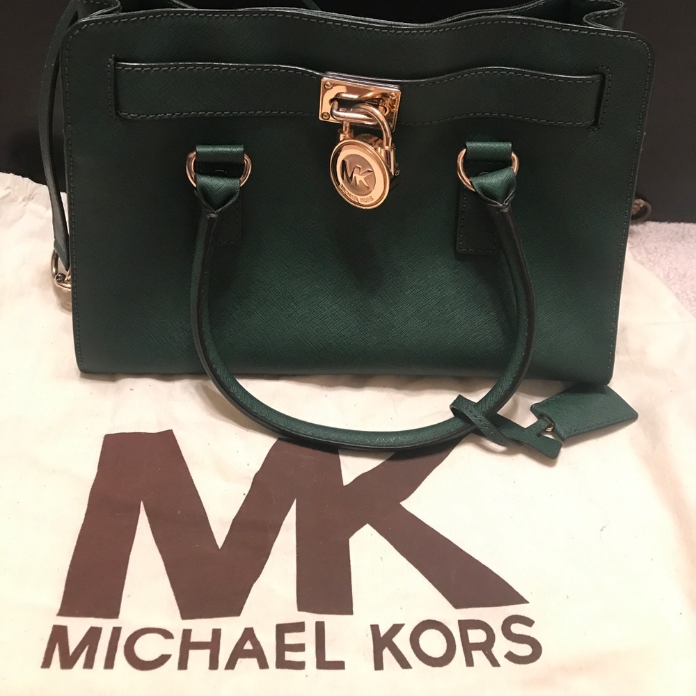 EUC Vintage Green Michael Kors Satchel 💚